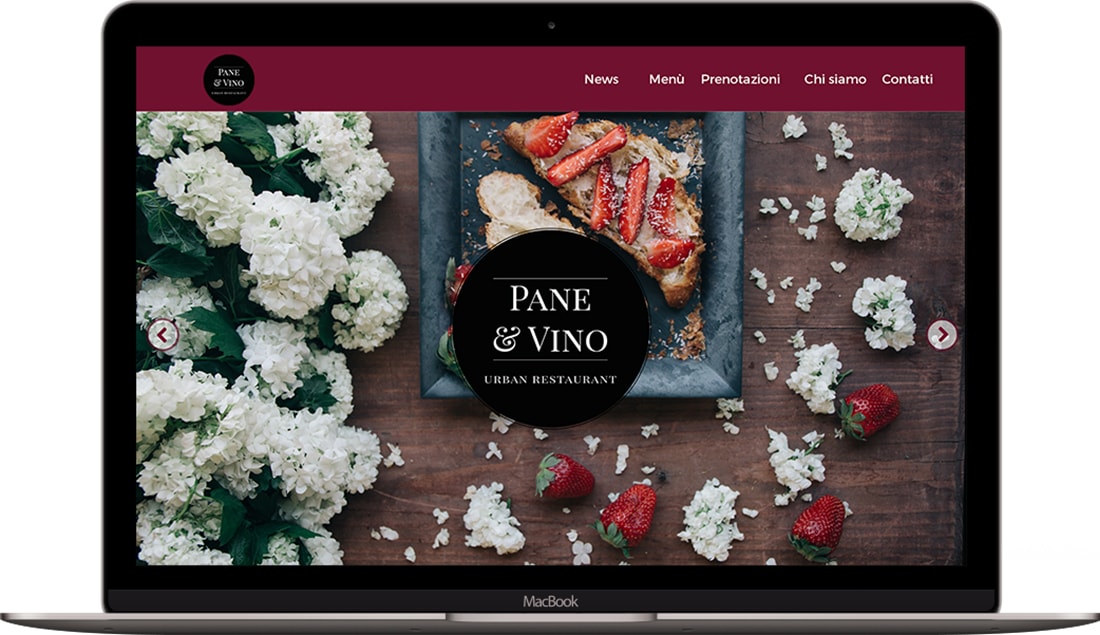 sito web per ristorante